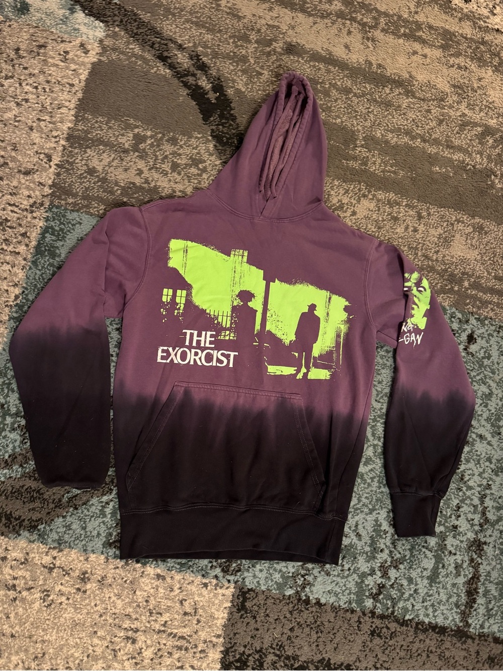 The Exorcist Graphic Hoodie - Purple & Black Sz S (34/36)
